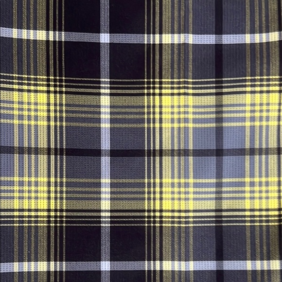 Nike Golf Tour Performance Dri-Fit Yellow Grey Plaid Men's Pants 36 x 34 - Picture 4 of 9